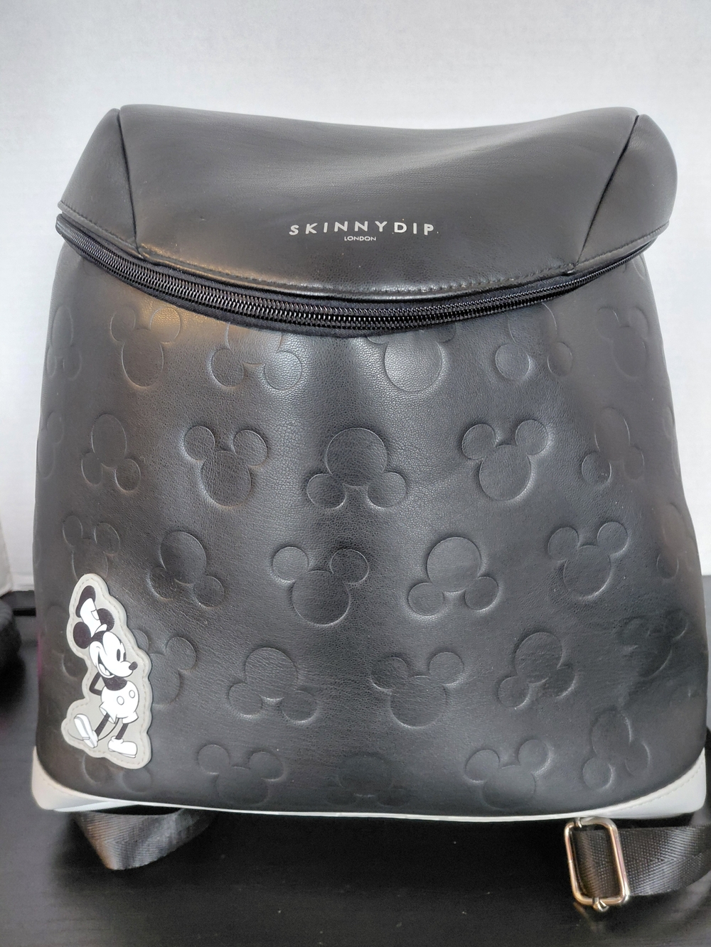 Skinnydip London Black Embossed Mickey Backpack